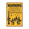 Retro Metal Tin Sign  Warning Dog  Vintage Wall Decor for Home Garden Cafe  Perfect for IndoorOutdoor Use  Rustic Poster Prin