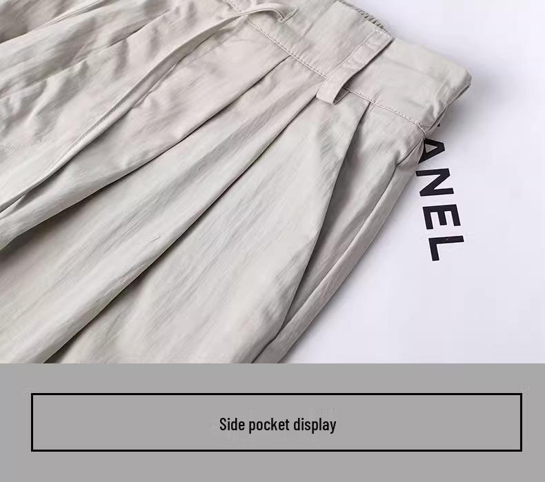 Женские брюки карго парашюты в американском ретро стиле 2025 - быстросохнущие, с высокой посадкой, свободного кроя