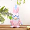 Soft Easter Rabbit Ears Faceless Doll Cute Rudolf Ornament Faceless Gnome Bunny Doll  Living Room