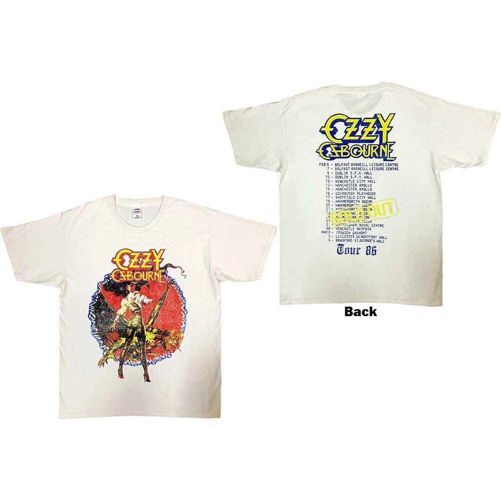 Ozzy Osbourne 'The Ultimate Sin Tour 86' Natural T shirt - NEW