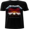 Унисекс футболка Metallica_ Треки Master of Puppets (Назад Печать) - Большой - Черный