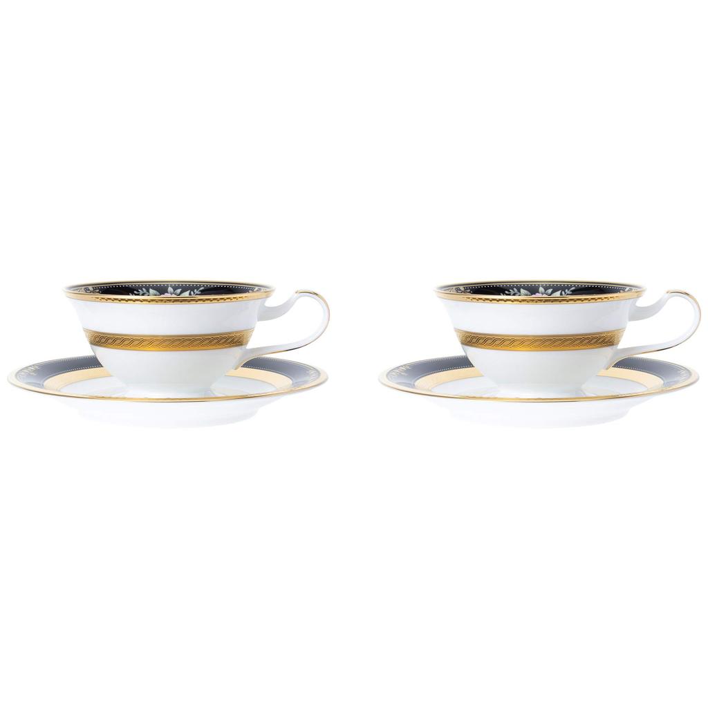 Noritake Cup Saucer 220cc Evening Majesty 2 Bone China & (Pair Set) (Coffee Tea) P59587/4818-1