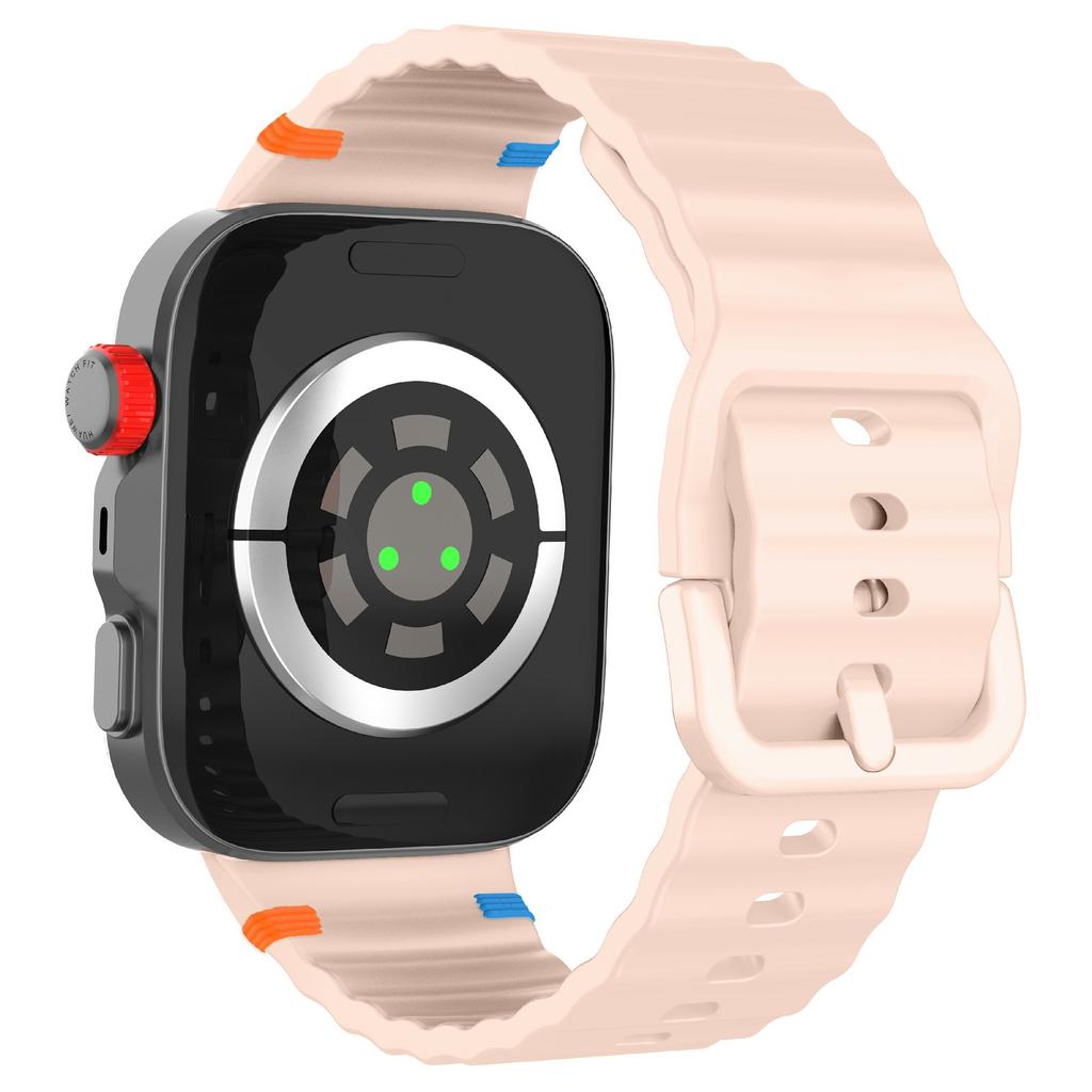 Silicone Watch Strap for Huawei Watch Fit 4 Pro/Fit 4/Fit 3 Wave Stitching Line Design Wrist Band