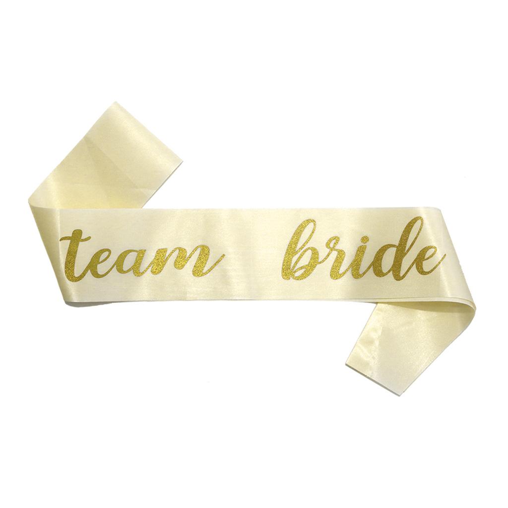 European And American Bachelorette Party Bridal Wedding Etiquette Belt Bridesmaid Shoulder Strap Ribbon Customization