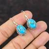 Copper Blue Turquoise Earring Handmade Dainty Jewelry 925 Sterling Silver Earring Wonderful Gemstone Jewelry Vintage Earring Gift For Friend
