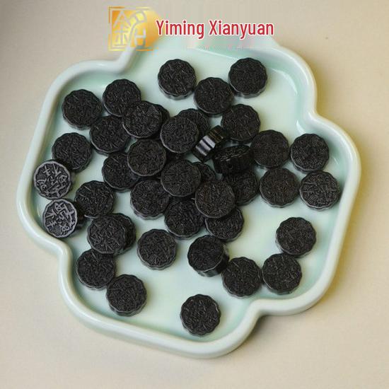 Ключница из палисандра с цветком лотоса и черного дерева с узором из благоприятных облаков
