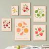 Grapefruit Raspberry Cherry Banana Lemon Posters And Prints Canvas Painting Nordic Wall Art Pictures For Kitchen Room Decor