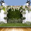 Фон для дня рождения «Зеленые листья» Празднуйте свадьбу Подвесной баннер Домашний декор для вечеринки