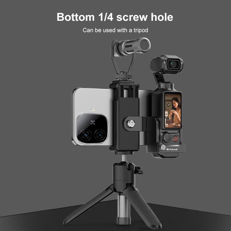 PULUZ Protective Frame Expansion Phone Clamp Adapter Bracket For DJI OSMO Pocket 4P / 4 / 3 Handheld Gimbal Camera Accessories