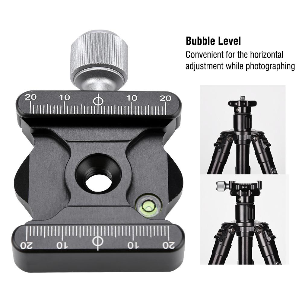 DE-50 Aluminum Alloy Quick Release Plate Clamp Camera Mount Adapter 3/8"