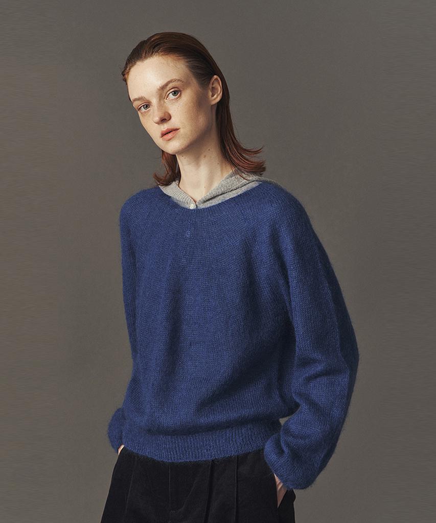 AHWE Wool Blend Pull-Over_Blue