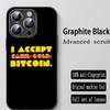 Стильный крутой чехол для телефона Bitcoin BTC для iPhone 16 15 14 13 12 11 X XR XS 8 Plus Mini Pro Max Мягкий черный Ударопрочный чехол