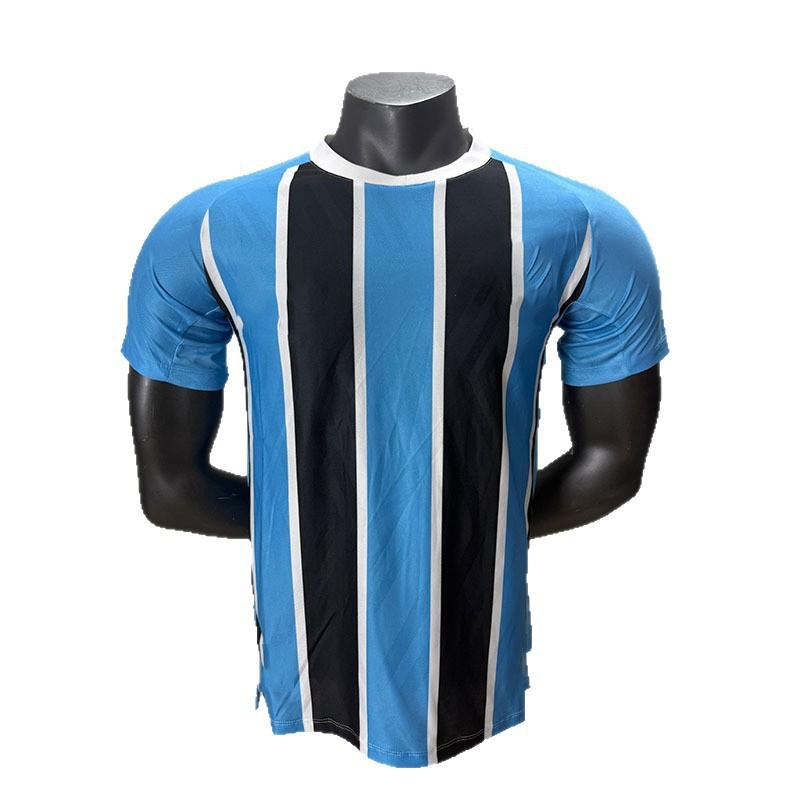 Mens Gremio Home Soccer Jersey Short Sleeve Bamboo Fiber Football Shirt Adult Fall Winter Use