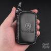 Leather Car Key Case  Key Wallet Zipper For Mercedes Benz A C E S G Class GLC CLE GLB GLS W177 W213 Auto Interior Accessorie VF6