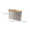 Joseph cutting board set 3 Folio Bamboo large 3828.7cm non-slip feature antibacterial double-sided use stainless storage case stand type kitchen tools