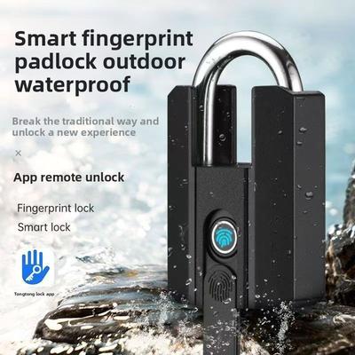 Водонепроницаемый Умный Замок-навес с Отпечатком Пальца, Bluetooth для Мобильного Телефона, Сквозной Замок, Электронный Замок, Замок для Багажа, Шкафа, Ящика, Большой Замок с Отпечатком Пальца