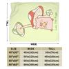 Cartoon L-Lulu Pig  Blanket Quality Warm  Throw Blanket Spring Airplane Travel Living Room Pattern Bedspread
