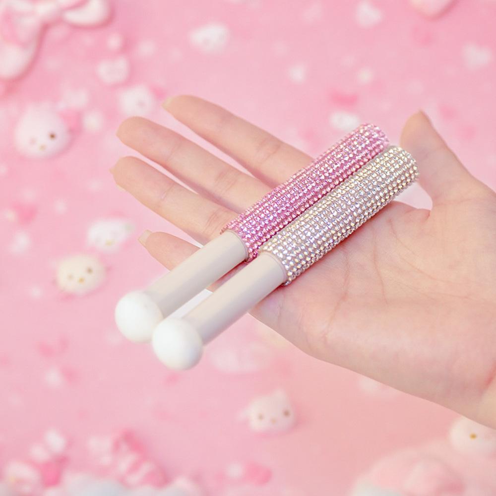 High appearance level Mushroom round head concealer brush Artificial diamond-set sponge small head eye painless brush