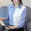 Office Lady Solid Color Blouses Button Turn-down Collar Simple Loose Shirts Tops Women Spring Grace Trend Clothing Plus Size