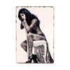 Tattoo Girl Pin Up Tin Sign Metal Plaque Tattoo Studio Shop Decoration Wall Vintage Art Painting Poster 20x30cm