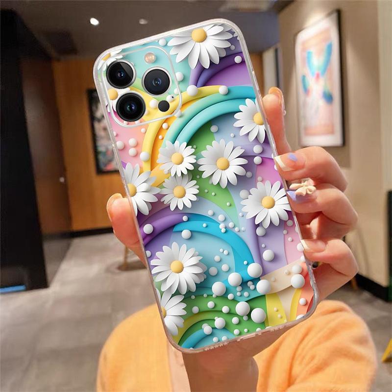 Balloon Cloud Rainbow Star Flower Phone Case For Iphone 15 14 Pro Max 13 12 11 Pro Max XSMax XR 12 13 Mini 14 Plus