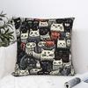 Kittens in the wild  Pillowcase Polyester Cushion Cover Decoration Cats Pattern Pillow Case Cover Sofa Drop Shipping Xcm