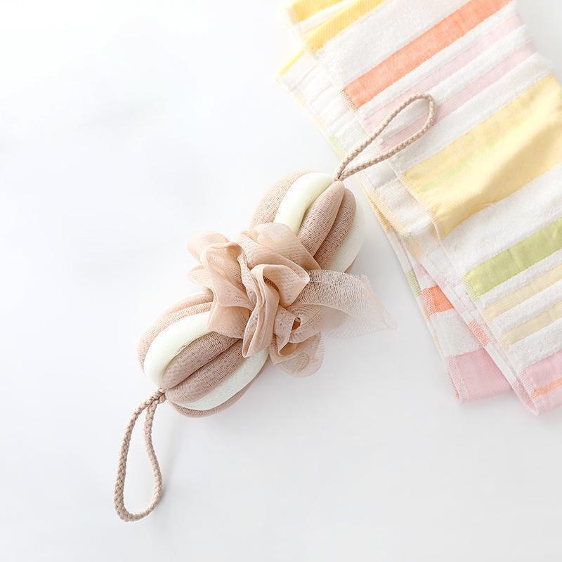 Цветочные полоски для ванны, эластичный шарик для ванны, длинные полоски, мягкий артефакт для ванны, для купания и чистки взрослых, прочный эластичный шарик для ванны