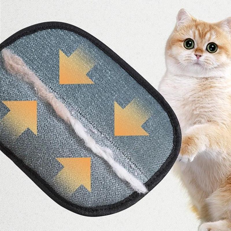 Перчатки для чистки и сбора шерсти домашних животных Двусторонние многофункциональные перчатки для красоты питомцев Инструмент Снижают давление владения питомцем