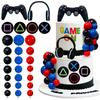 Video Game Themes Cake Toppers Headset Cake Decoration Ball Controller Cake Decoration for Birthday Party Cake Decoration