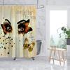 Sexy Women Bikini Waterproof Shower Curtain Man Woman Kissing High Quality Polyester Original Bathroom Curtains Rideau De Bain