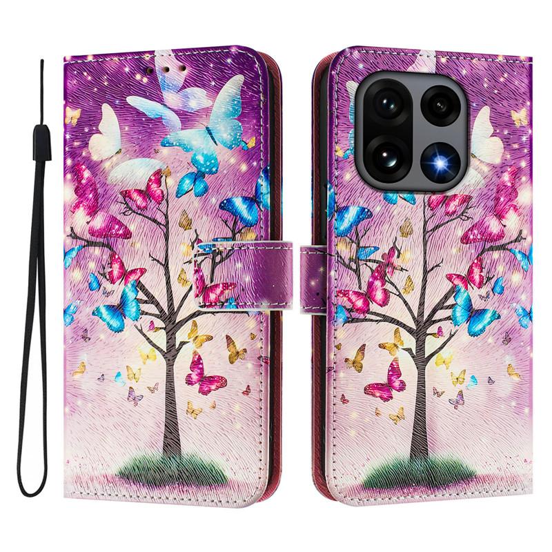 Luxury Flip Leather Case For OnePlus 15 15R Flip Cover on For One+ Plus 15 13T 13S 13R 15R 12 5G Wallet Bags Flower Cases Shell