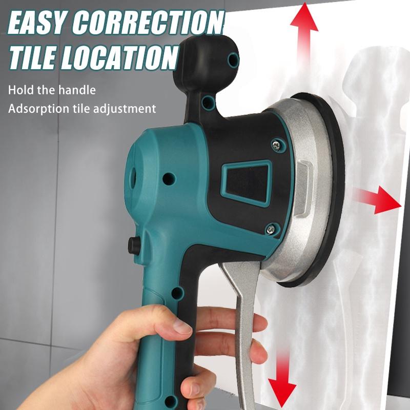 Машина для укладки плитки, плитка, вибратор на присоске, 1800 Вт, регулируемый автоматический вибратор для пола, инструмент для выравнивания пола, аккумулятор 18 В