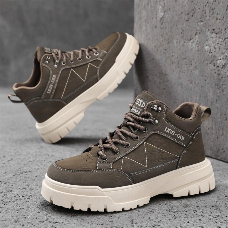 New Fashion Autumn And Winter Men's Low Top Martin Boots Students Male Boys Trending Soft Sole Work Shoes Labor Protection Martin Sneakers