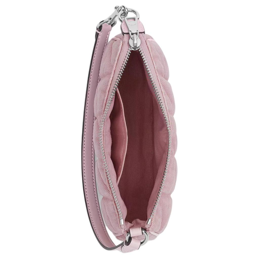Coach Nolita 19 Diamond Pattern Hardware Denim Handbag Small Women handbags Carnation-Pink CBK58-SVY2V