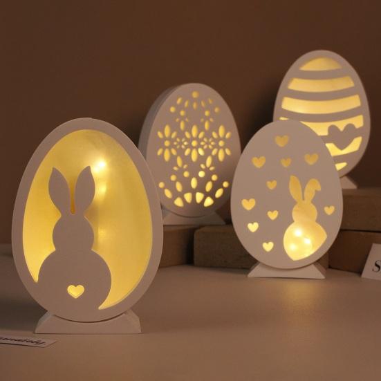 Набор из 6 пасхальных силиконовых форм для эпоксидной штукатурки, цемента, кролика, яйца, легко снимаемая гибкая смоляная форма для поделок своими руками