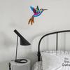Wrought Iron Hummingbird Art Crafts Living Room Wall Hanging Garden Universal Office Gifts Sculpture Bedroom Home Decor Mural