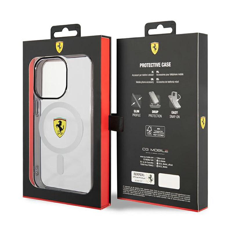 Ferrari Outline Magsafe - Etui Iphone 14 Pro Max (Przezroczysty)
