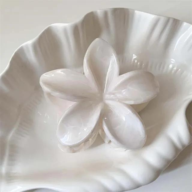 Заколки для волос в виде цветка-краба, модные повседневные летние заколки-коготь для волос в виде цветка, заколки-акула