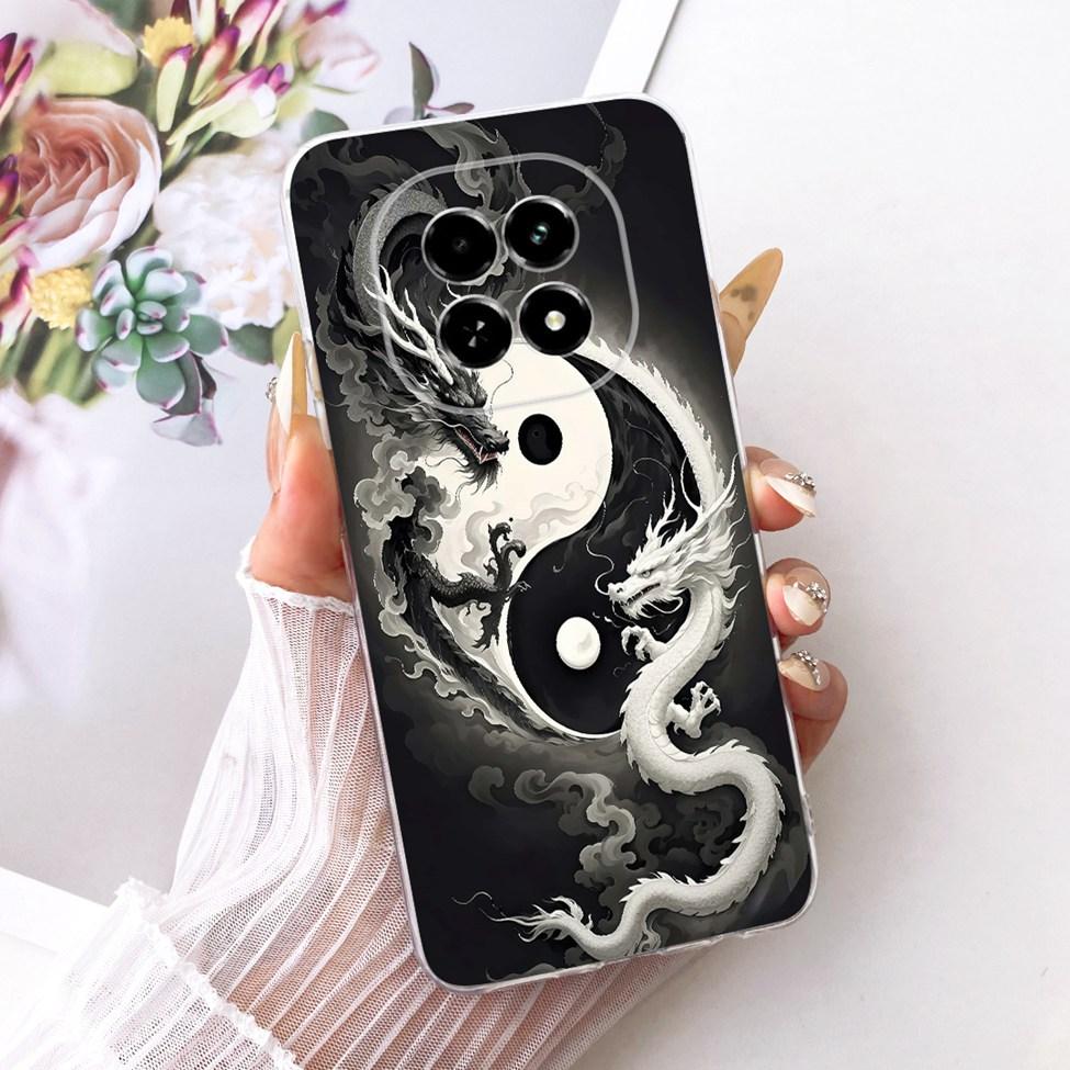 Transparent For Realme V60 RMX3995 V60S RMX3996 Cover For Realme V60 Case Cute Cat Fashion Butterfly Funny Painted Casing