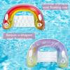 Надувные поплавки для бассейна U с блестками, радуга, стул, поплавки для взрослых, поплавки для бассейна, водные поплавки, плавающий стул для отдыха у бассейна, пляж, океан