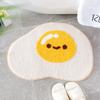 Cute Bath Mat Bathroom Non-slip Soft Rug For Showers Creative Eggs Plush Microfibre Super Absorbent Plush Rug Kids Bedroom Decor