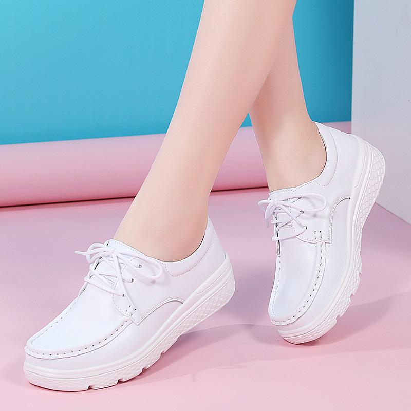 Women's Lace-Up Soft Sole Non-Slip Fashionable Flats - Breathable, Comfortable Autumn/Winter Shoes