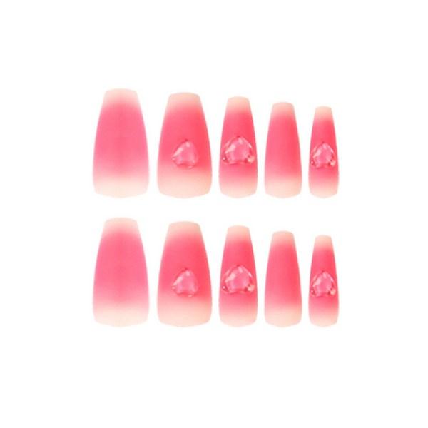Keulshop Inssa Kitsch Crystal Nail Tips Artificial Nail Easy Nail Tips, 2 Pieces, NAIL-N395
