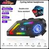 Bluetooth Гарнитура RGB Мотоциклетная Интерком CVC Шумоподавление IPX5 Водонепроницаемая