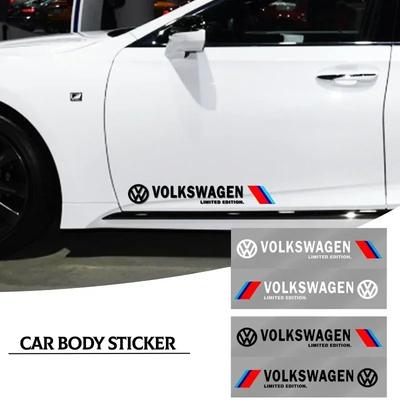 B5 Машины VW Для Volkswagen 2шт Автомобильная Наклейка на Боковую Дверь Значок Декаль Украшение Эмблема Для VW Volkswagen R Rline Jetta Golf Polo Bee