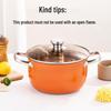 Orange Stainless Steel Double-Layer Steamer and Cooking Pot with Thickened Composite Steel for Induction Cookers