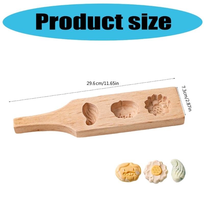 Деревянная 3D форма для лунных пряников в виде лотосов, деревянная форма для выпечки художественной домашней выпечки, традиционная форма для торта из бобов мунг