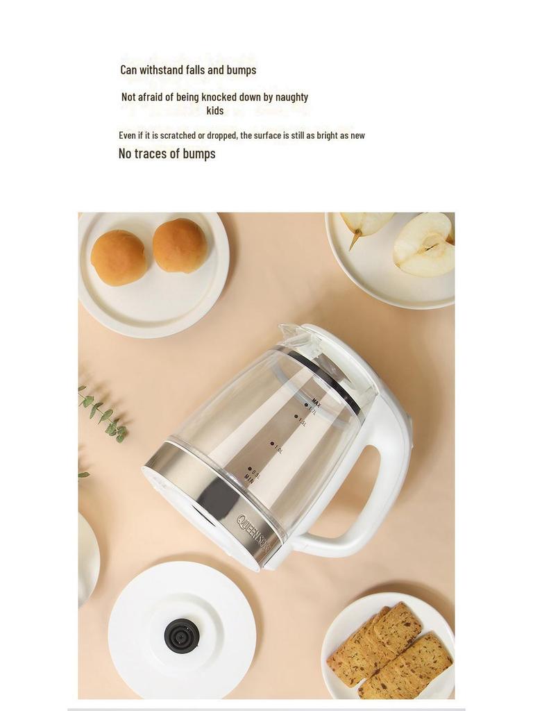 1.7L Glass Electric Kettle for Tea Brewing and Boiling - Automatic, Large Capacity for Home or Dorm Use