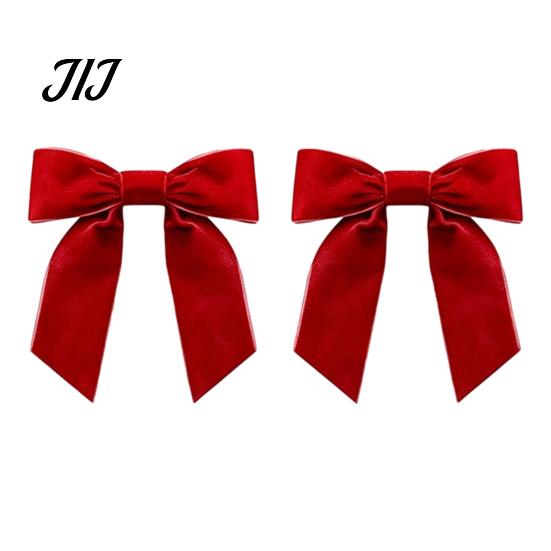 Reusable Velvet Bows 2Pcs Christmas Bows, Holiday Hanging Wall Decor for Tree Luxury Gift Box Knots Topper, Wedding Backdrop, Bridal Shower, Birthday