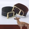Cowhide Puppy Collar Dog Neck Cover Gree Greyhound Whippet Collar Harrier Leather Dog Collar